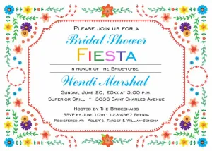 FLORAL BORDER CUSTOM INVITATION