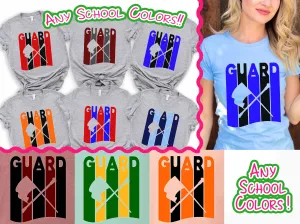 Personalized Color Guard Matching Team Tee